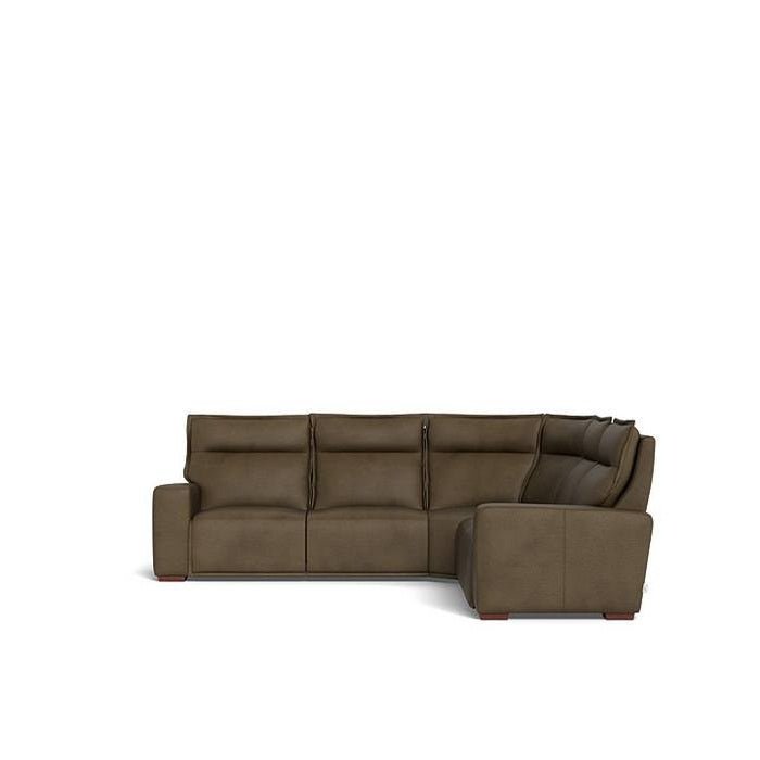 La - Z - Boy Hartford 5pce Motion Modular - Leather - Paulas Home & Living