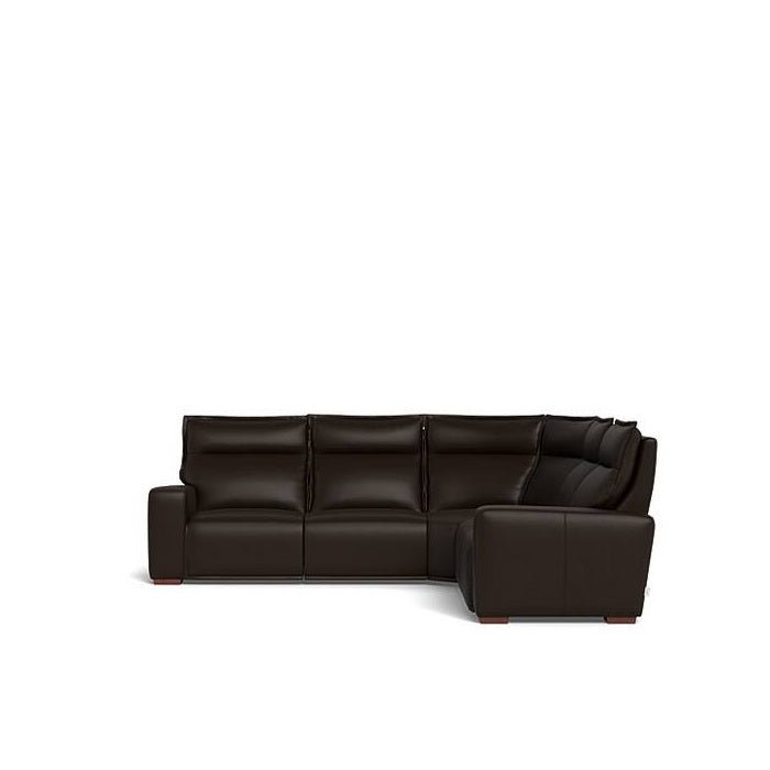 La - Z - Boy Hartford 5pce Motion Modular - Leather - Paulas Home & Living