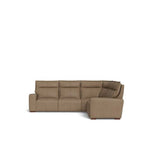 La - Z - Boy Hartford 5pce Motion Modular - Leather - Paulas Home & Living