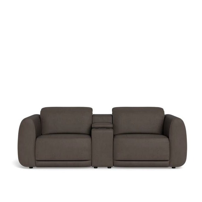 La - Z - Boy Napa 2 Seater Power Reclining Sofa with Media Console - Paulas Home & Living