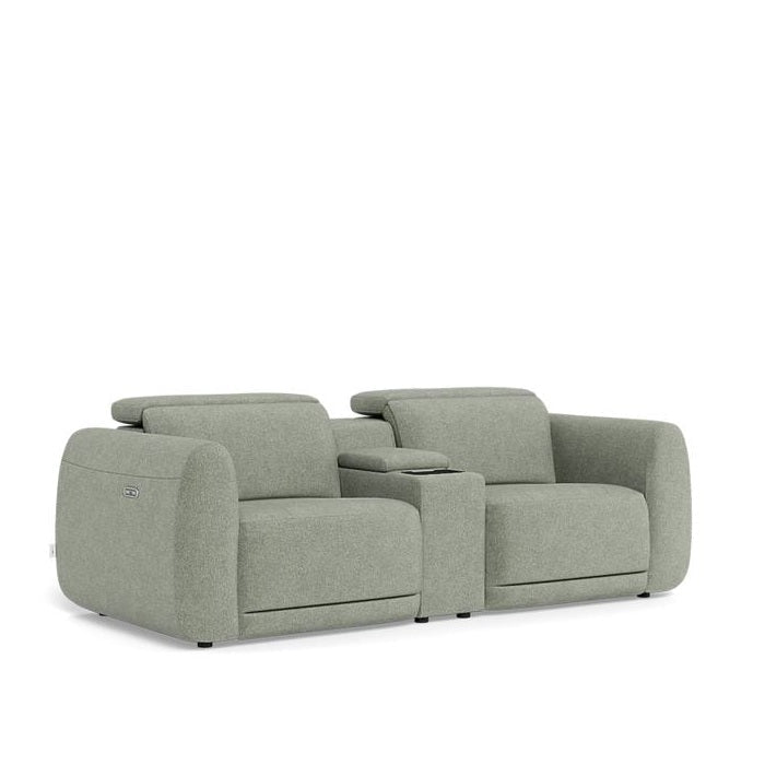 La - Z - Boy Napa 2 Seater Power Reclining Sofa with Media Console - Paulas Home & Living