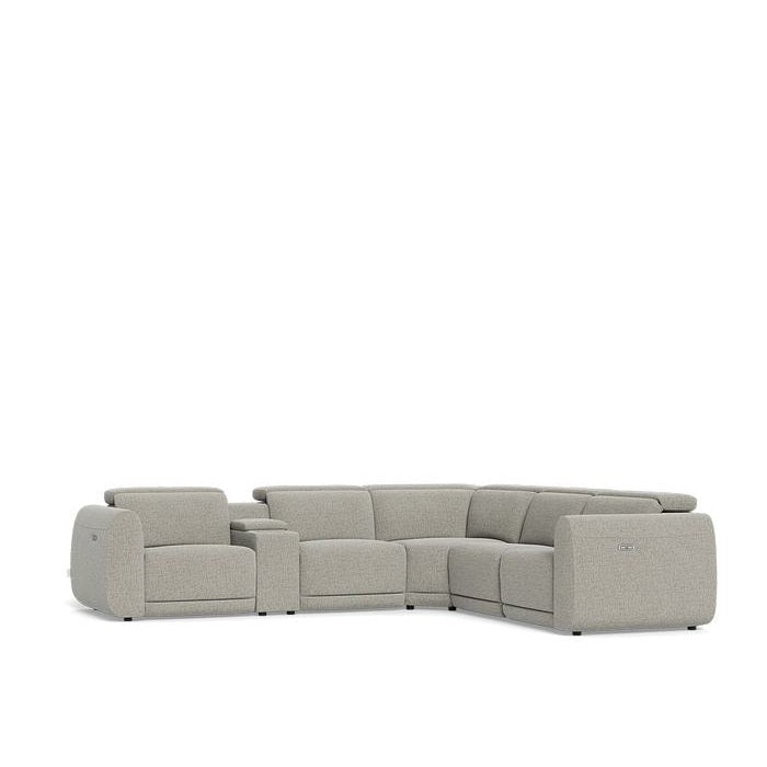 La - Z - Boy Napa 6 Piece Corner Power Reclining Modular - Paulas Home & Living