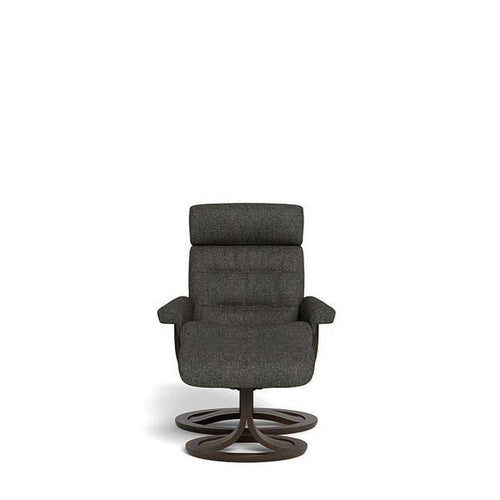 La - Z - Boy Royal Large Wenge Recliner + Footstool - Paulas Home & Living