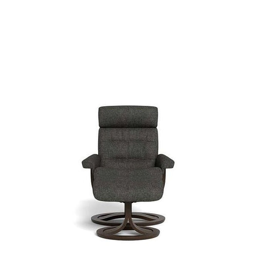La - Z - Boy Royal Large Wenge Recliner + Footstool - Paulas Home & Living