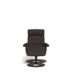La - Z - Boy Royal Large Wenge Recliner + Footstool - Paulas Home & Living