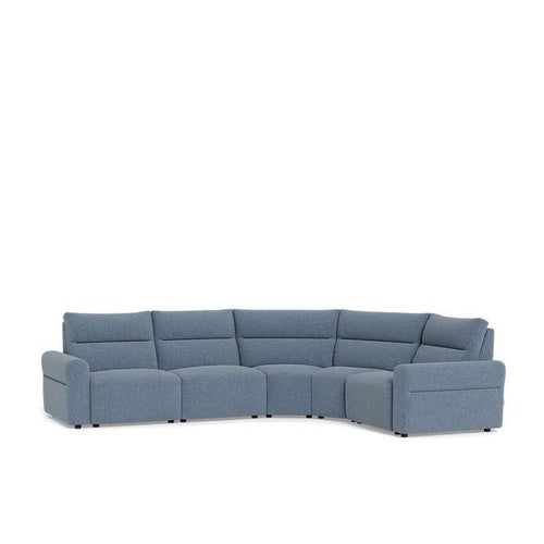 La - Z - Boy Sedona 5 Piece Corner Power Reclining Modular - Paulas Home & Living