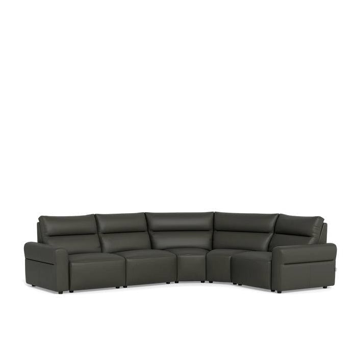 La - Z - Boy Sedona 5 Piece Corner Power Reclining Modular - Paulas Home & Living