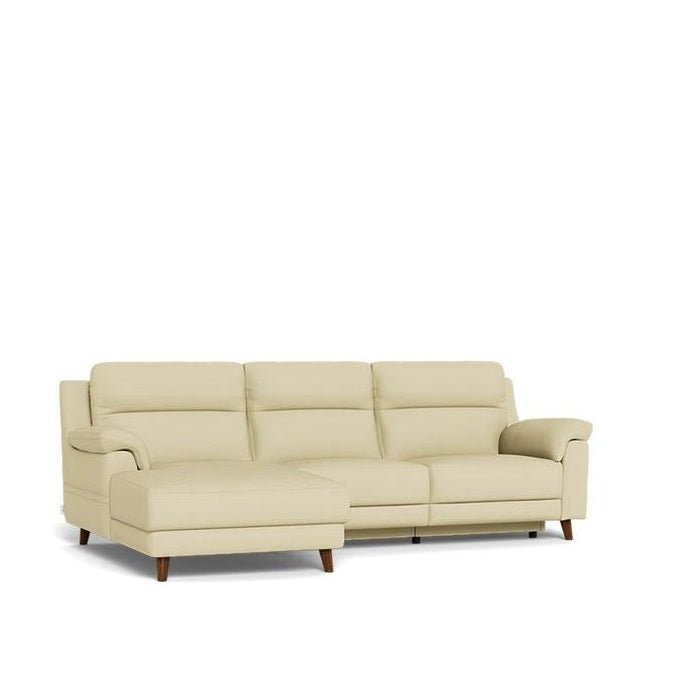 La - Z - Boy Sereno 2 Seater Power Reclining Sofa with Chaise - Geneva Leather - Paulas Home & Living