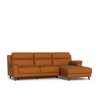 La - Z - Boy Sereno 2 Seater Power Reclining Sofa with Chaise - Geneva Leather - Paulas Home & Living