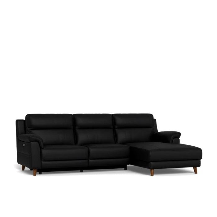 La - Z - Boy Sereno 2 Seater Power Reclining Sofa with Chaise - Geneva Leather - Paulas Home & Living