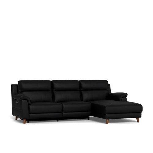 La - Z - Boy Sereno 2 Seater Power Reclining Sofa with Chaise - Geneva Leather - Paulas Home & Living