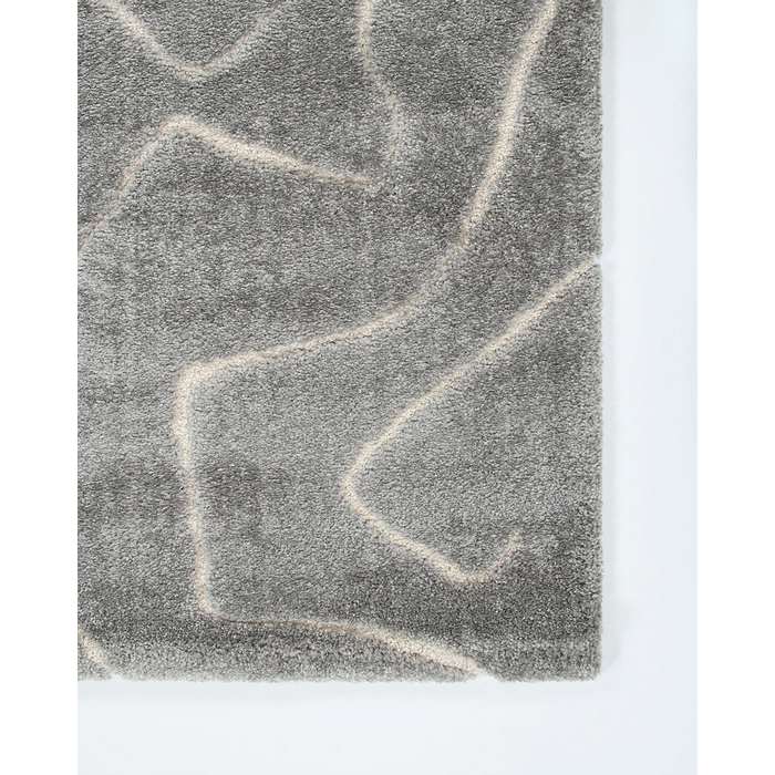 Labyrinth Floor Rug - Silver (Polypropylene) - Paulas Home & Living