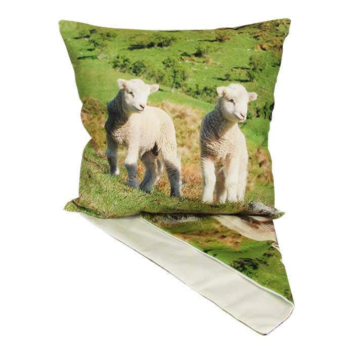 Lambs in Field Cushion - Paulas Home & Living