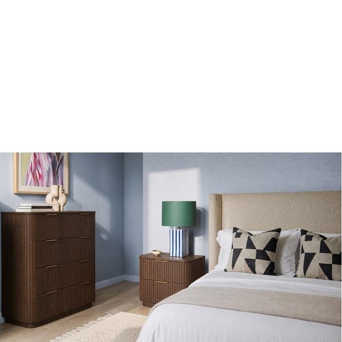 Lath 2 Dr Bedside - Panelled Front - Paulas Home & Living