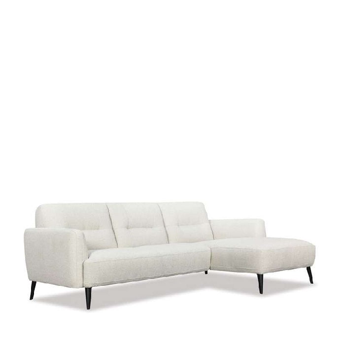 Lawson 3 Seater Chaise Lounge Suite RHF - Beige - Paulas Home & Living