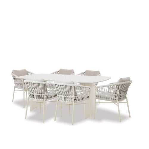 Lennox Outdoor Dining Suite (9pc) - Paulas Home & Living