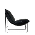 Leonardo Leather Lounge Chair - Graphite Vintage Leather - Paulas Home & Living