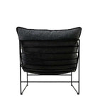Leonardo Leather Lounge Chair - Graphite Vintage Leather - Paulas Home & Living