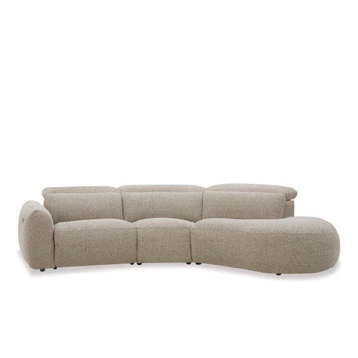 Leroy 3 Seater Triple Electric Chaise RHF - Contemporary Design - Paulas Home & Living