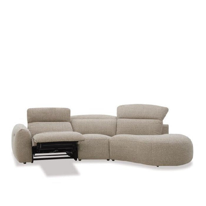 Leroy 3 Seater Triple Electric Chaise RHF - Contemporary Design - Paulas Home & Living