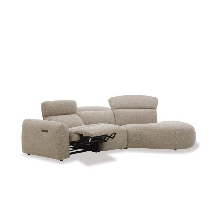 Leroy 3 Seater Triple Electric Chaise RHF - Contemporary Design - Paulas Home & Living
