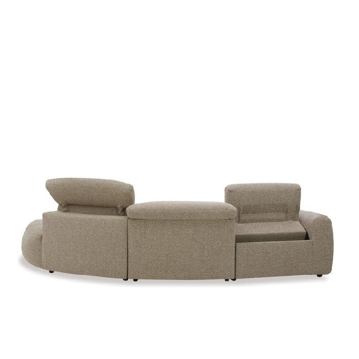 Leroy 3 Seater Triple Electric Chaise RHF - Contemporary Design - Paulas Home & Living