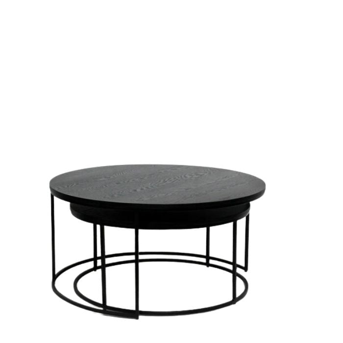 Lily Coffee Table Nest - Black - Paulas Home & Living