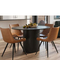 Lily Dining table - Black 1200dia (Seats 4) - Paulas Home & Living