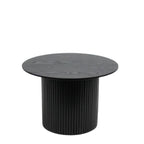 Lily End table ribbed - Black - Paulas Home & Living