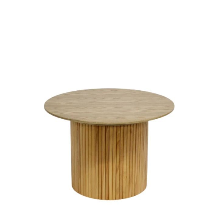 Lily End table ribbed - Natural - Paulas Home & Living