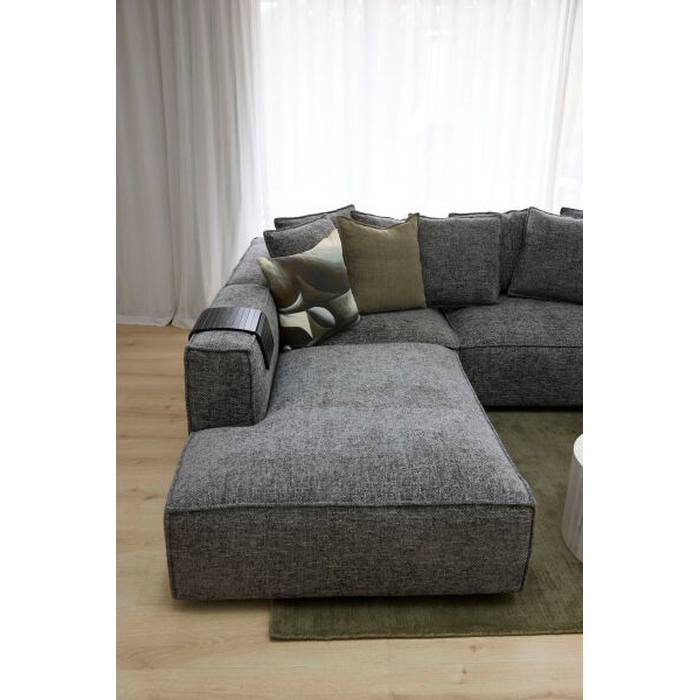 Linden Chaise Lounge Suite LHF - Dark Grey - Paulas Home & Living