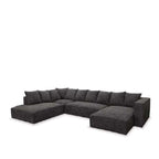 Linden Chaise Lounge Suite LHF - Dark Grey - Paulas Home & Living