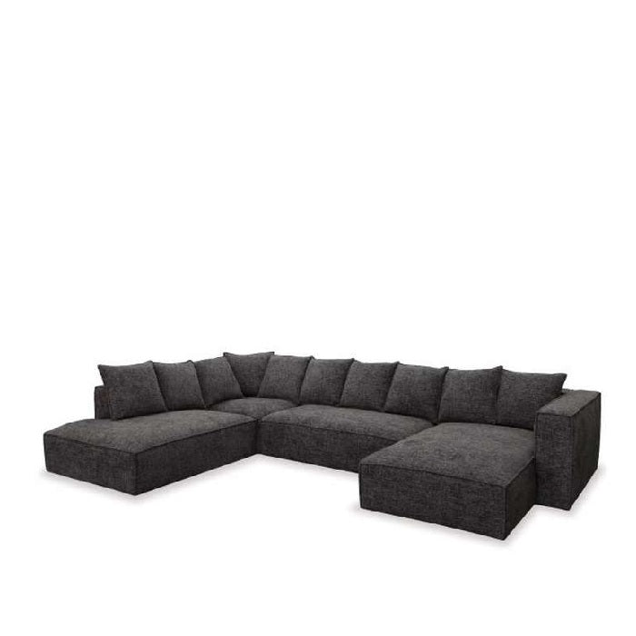 Linden Chaise Lounge Suite LHF - Dark Grey - Paulas Home & Living