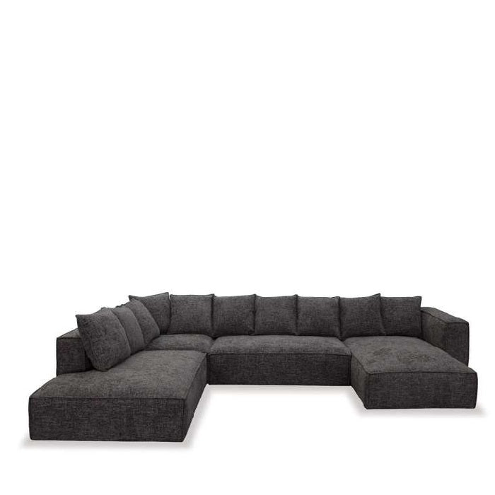 Linden Chaise Lounge Suite LHF - Dark Grey - Paulas Home & Living