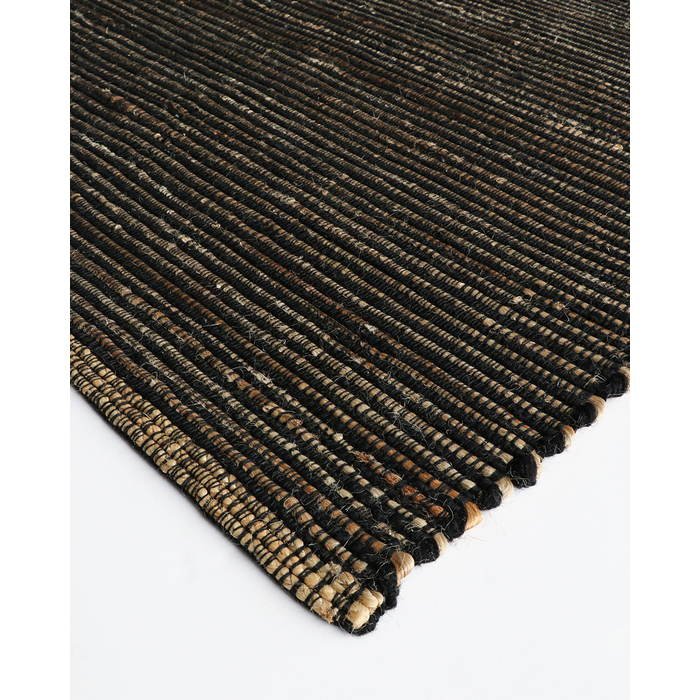 Lissa Floor Rug - Black (Hemp Blend) - Paulas Home & Living