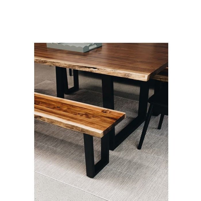 LiveEdge Dining Tables 1800w - 2100w - 2400w (Blackwood veneer) - Paulas Home & Living