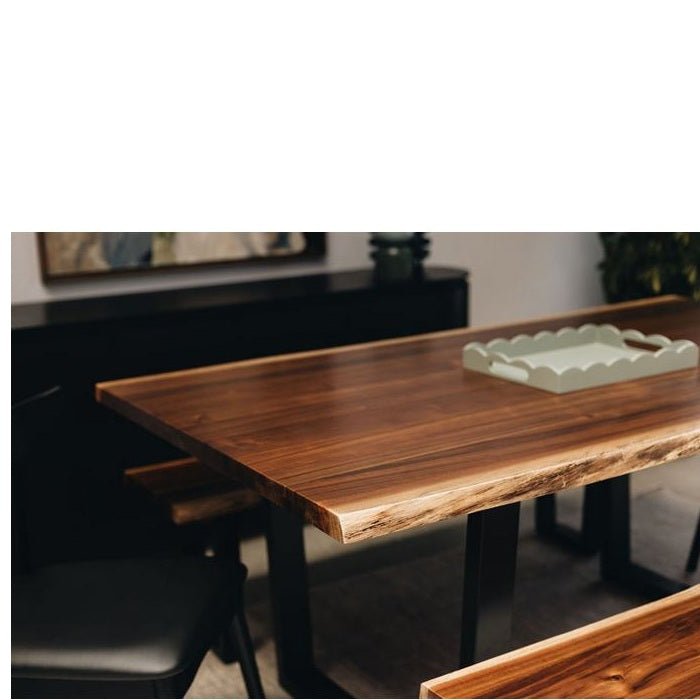 LiveEdge Dining Tables 1800w - 2100w - 2400w (Blackwood veneer) - Paulas Home & Living