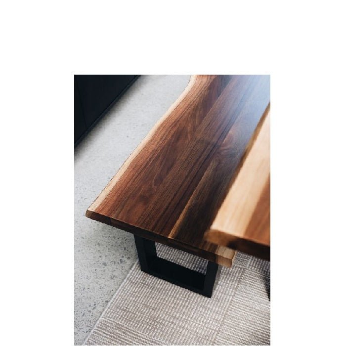 LiveEdge Dining Tables 1800w - 2100w - 2400w (Blackwood veneer) - Paulas Home & Living