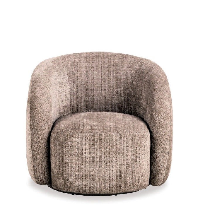 Lodi Swivel Armchair - Dusty Brown - Paulas Home & Living