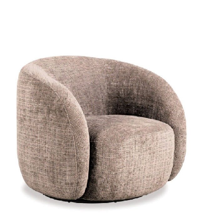 Lodi Swivel Armchair - Dusty Brown - Paulas Home & Living