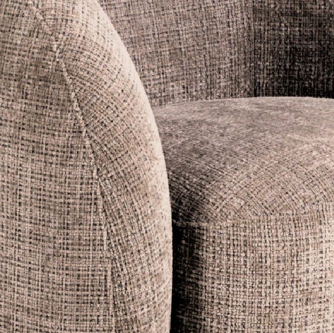 Lodi Swivel Armchair - Dusty Brown - Paulas Home & Living