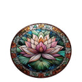 Lotus Flower Stained - Glass Hanger 300dia - Paulas