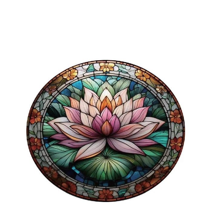 Lotus Flower Stained - Glass Hanger 300dia - Paulas