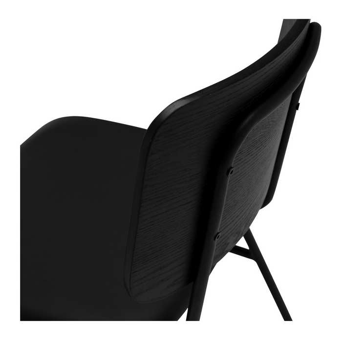 Lukas Chair Black Panel - Paulas Home & Living