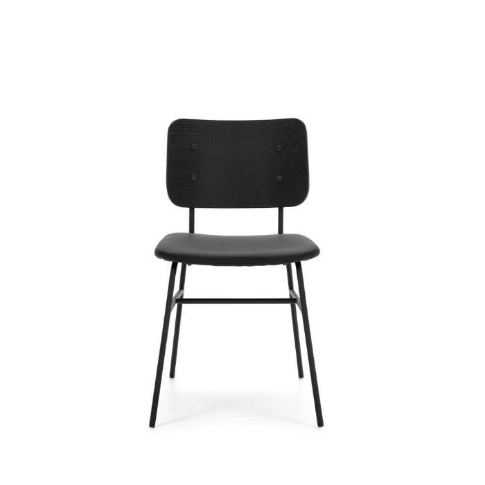 Lukas Chair Black Panel - Paulas Home & Living