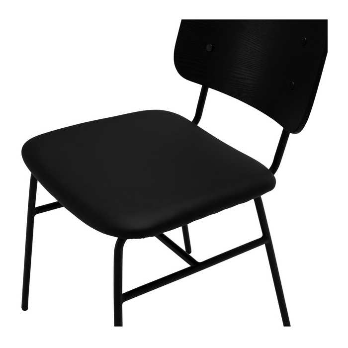 Lukas Chair Black Panel - Paulas Home & Living