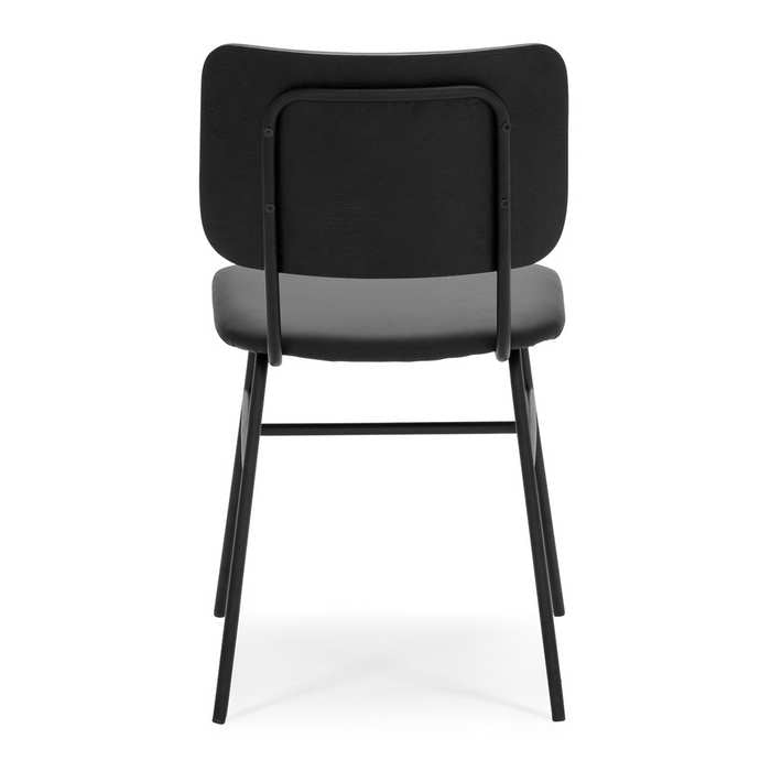 Lukas Chair Black Panel - Paulas Home & Living