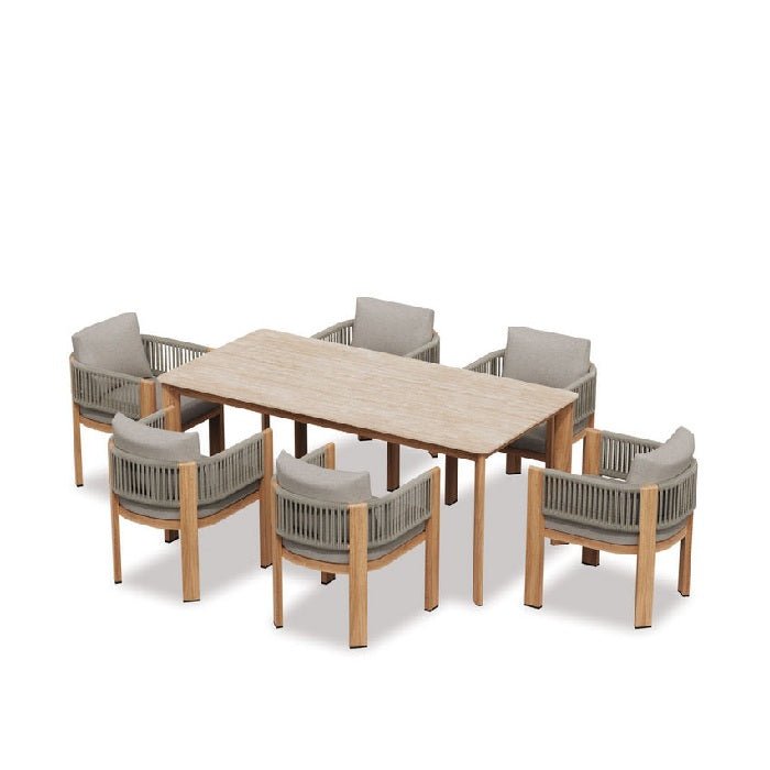 Lulu Outdoor Dining Suite - 7 Pce - Paulas Home & Living