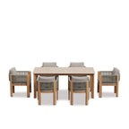 Lulu Outdoor Dining Suite - 7 Pce - Paulas Home & Living