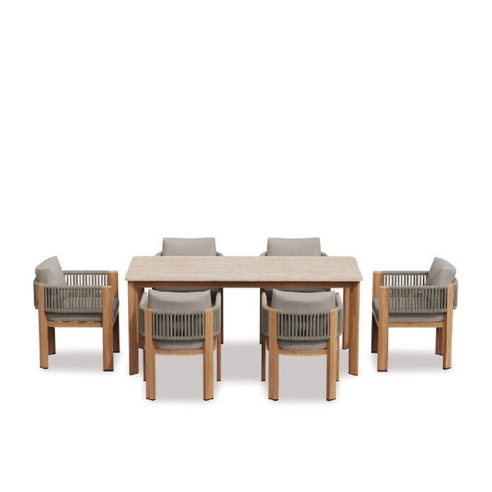 Lulu Outdoor Dining Suite - 7 Pce - Paulas Home & Living
